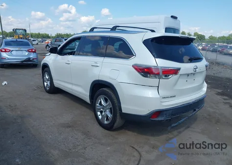 2014 Toyota Highlander Limited V6 from USA, damaged, VIN 5TDYKRFHXES022736